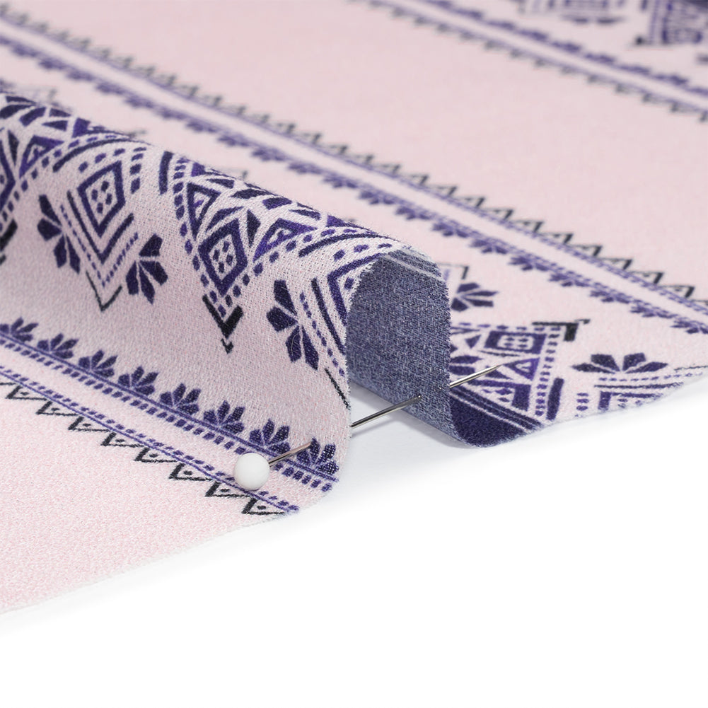 Mood Exclusive Purple Feel the Vibe Cotton Crepe Detail Mood Exclusive Purple Feel the Vibe Cotton Crepe Detail