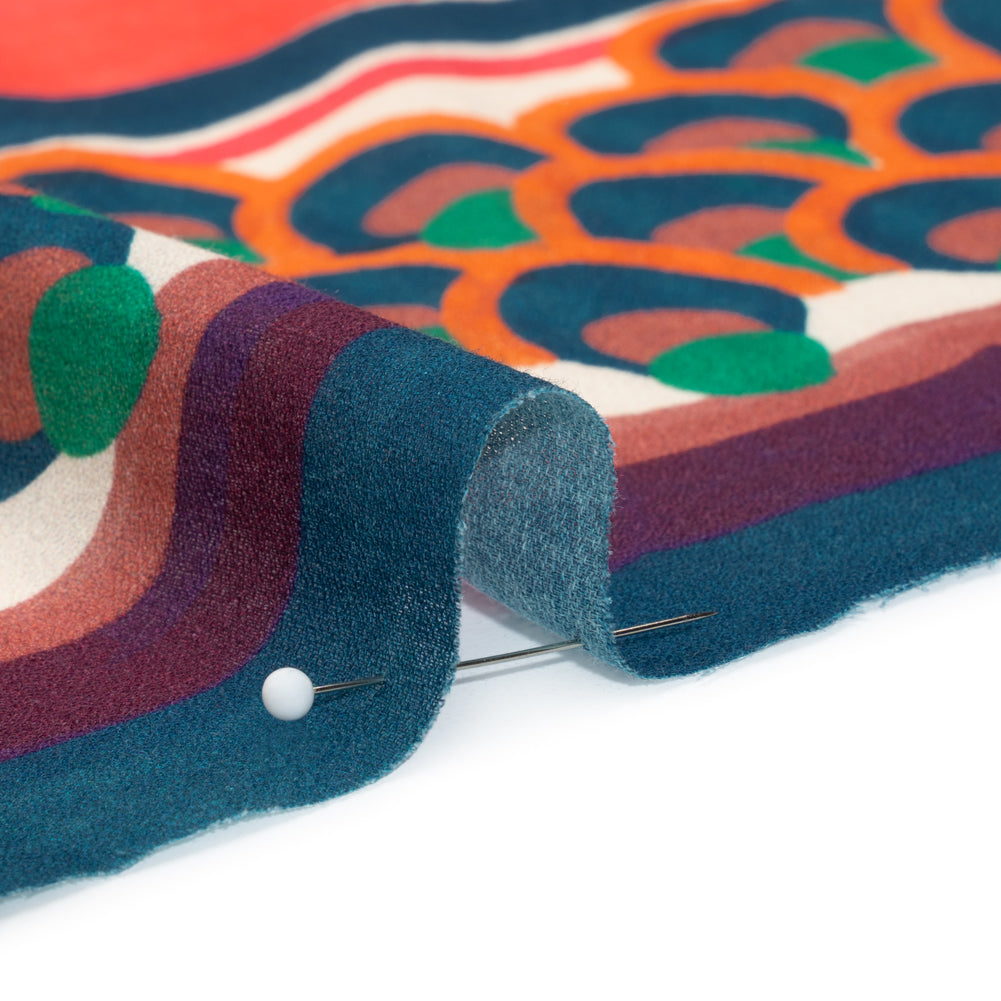 Mood Exclusive Berry Building Blocks Cotton Crepe Panel Detail Mood Exclusive Berry Building Blocks Cotton Crepe Panel Detail