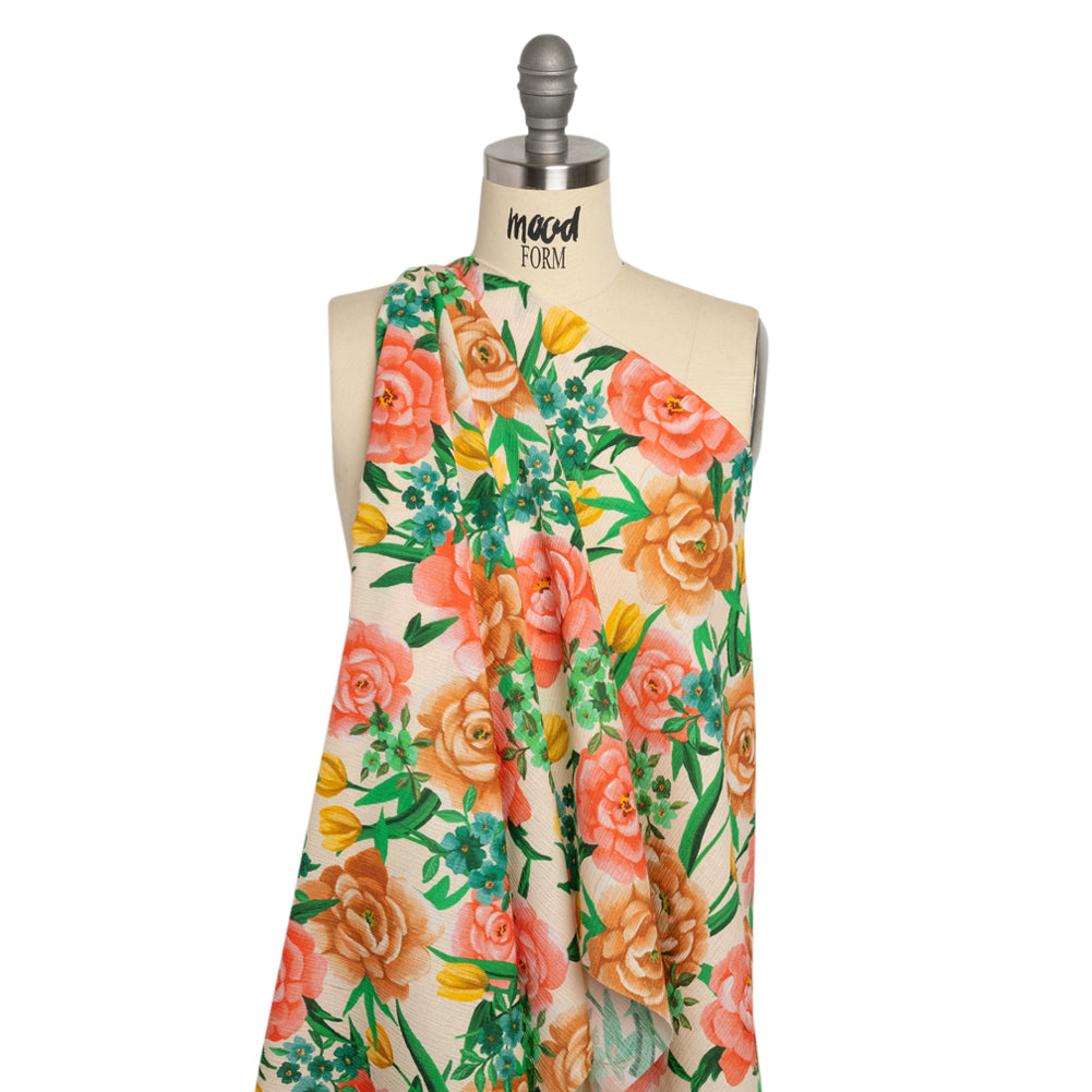 Mood Exclusive Cream Rose Dawn Slubbed Gauzy Cotton Woven Drape Mood Exclusive Cream Rose Dawn Slubbed Gauzy Cotton Woven Drape