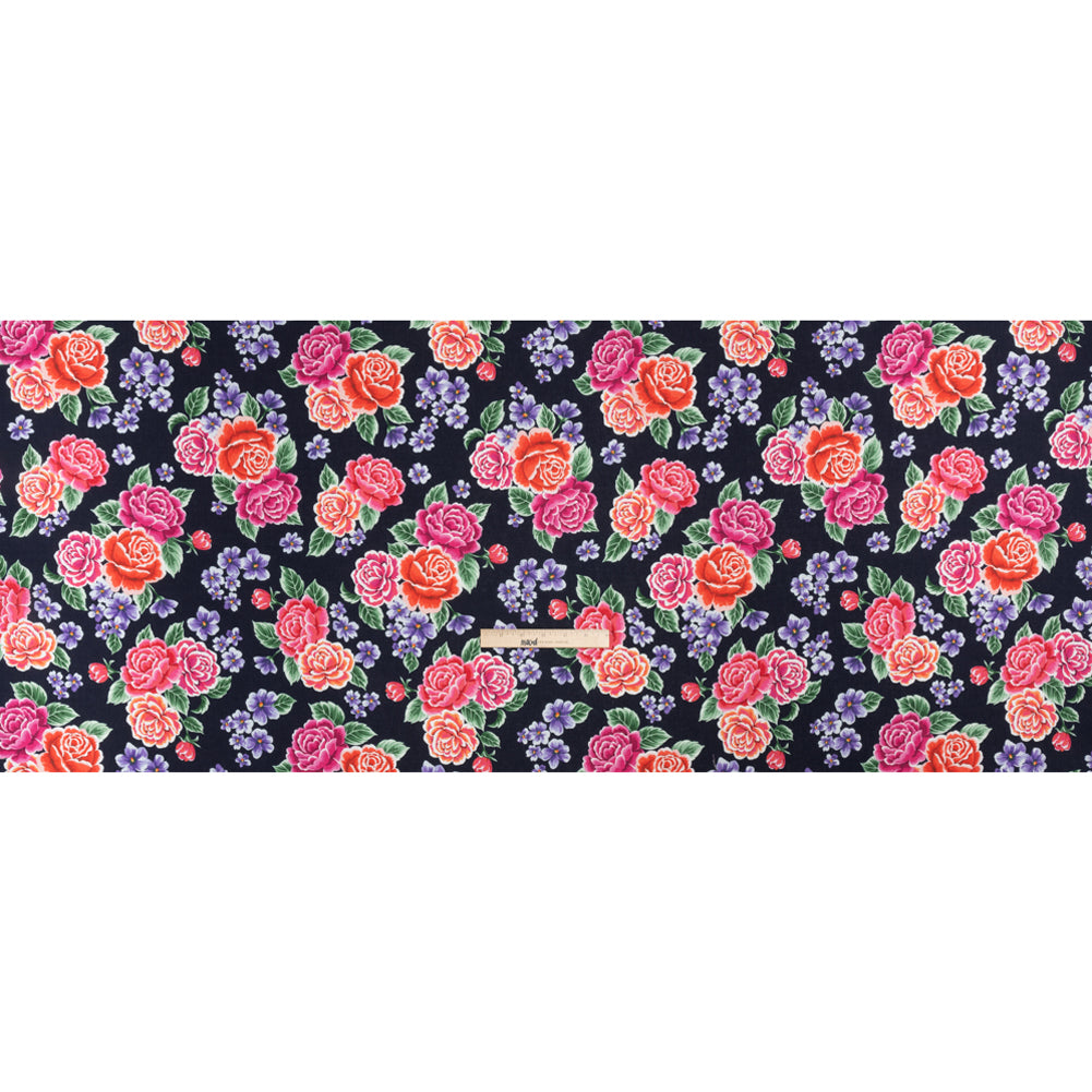 Mood Exclusive Midnight Bountiful Bushes Slubbed Gauzy Cotton Woven Full Mood Exclusive Midnight Bountiful Bushes Slubbed Gauzy Cotton Woven Full
