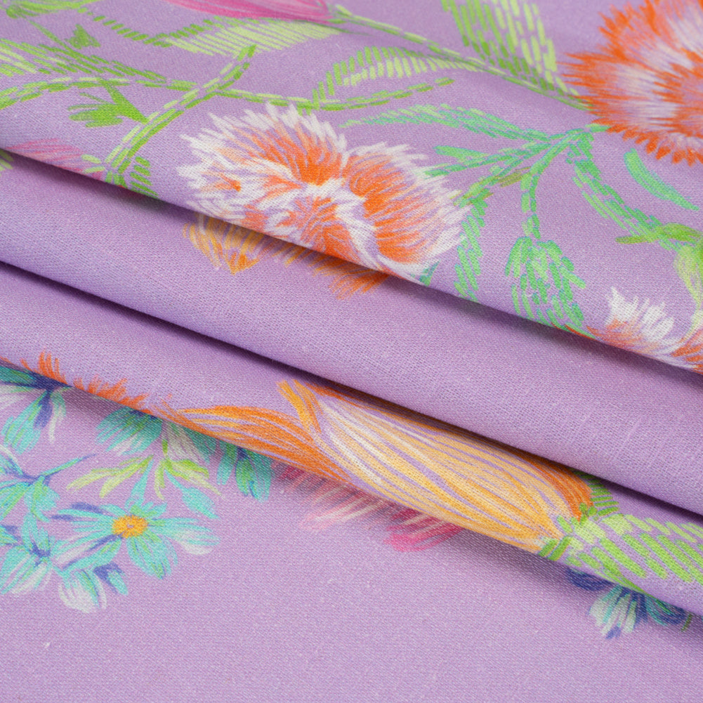 Mood Exclusive Lilac Stitch by Stitch Linen and Cotton Woven Folded Mood Exclusive Lilac Stitch by Stitch Linen and Cotton Woven Folded
