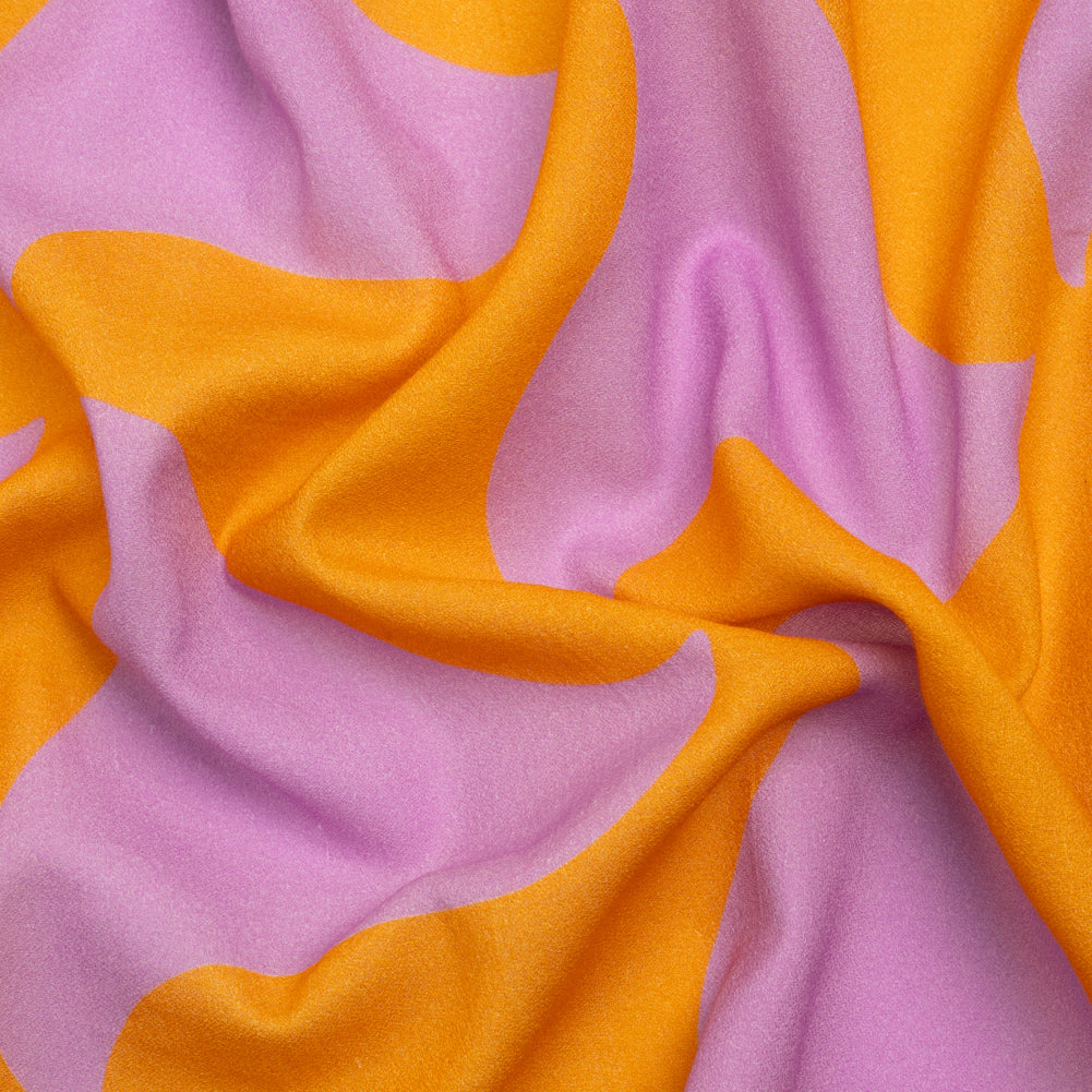 Mood Exclusive Orange Gumdrop Pinwheels Cotton Crepe Mood Exclusive Orange Gumdrop Pinwheels Cotton Crepe