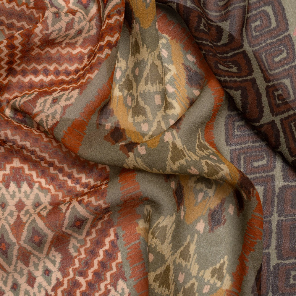 Mood Exclusive Olive Style Central Viscose Chiffon - Drape Mood Exclusive Olive Style Central Viscose Chiffon - Drape