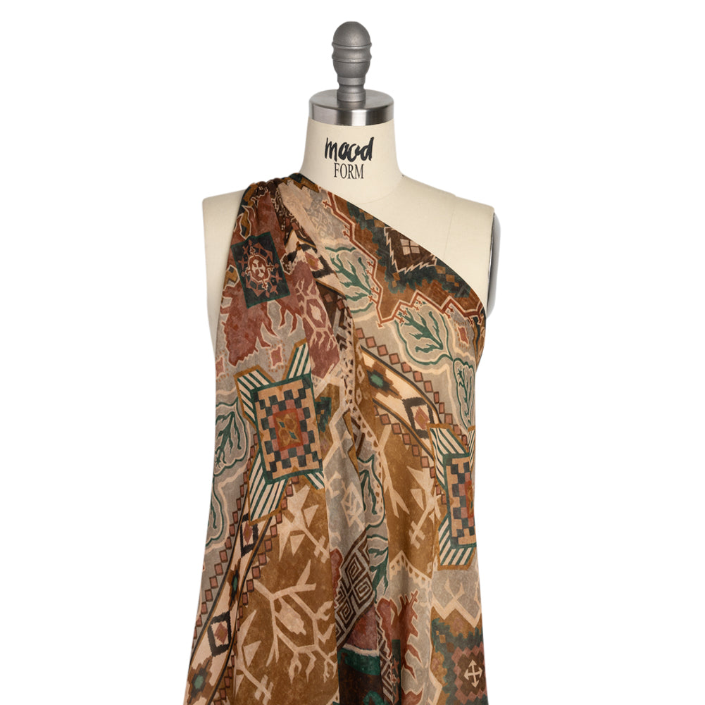 Mood Exclusive Beige Pathway Prowler Viscose Chiffon Detail Mood Exclusive Beige Pathway Prowler Viscose Chiffon Detail