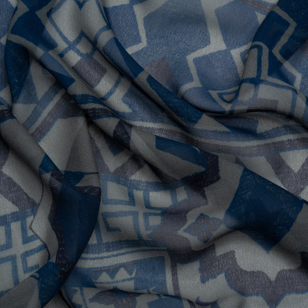 Mood Exclusive Steel Awaiting Eruption Viscose Chiffon Panel Mood Exclusive Steel Awaiting Eruption Viscose Chiffon Panel