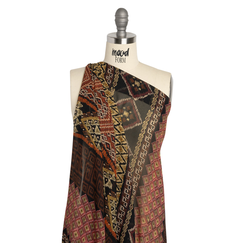 Mood Exclusive Rust Style Central Viscose Chiffon Detail Mood Exclusive Rust Style Central Viscose Chiffon Detail