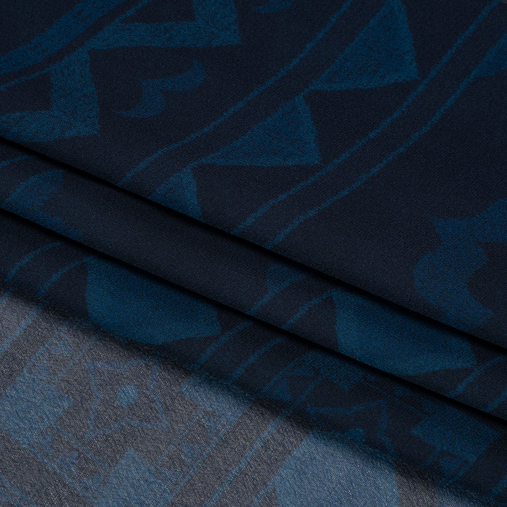 Mood Exclusive Navy Awaiting Eruption Viscose Chiffon Panel Full Mood Exclusive Navy Awaiting Eruption Viscose Chiffon Panel Full