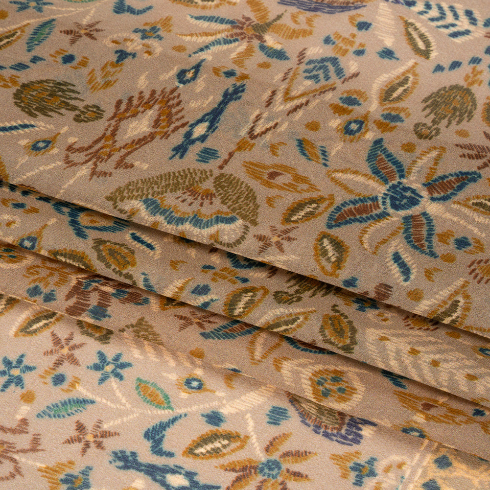 Mood Exclusive Beige My Embroidered Life Viscose Chiffon Panel Full Mood Exclusive Beige My Embroidered Life Viscose Chiffon Panel Full