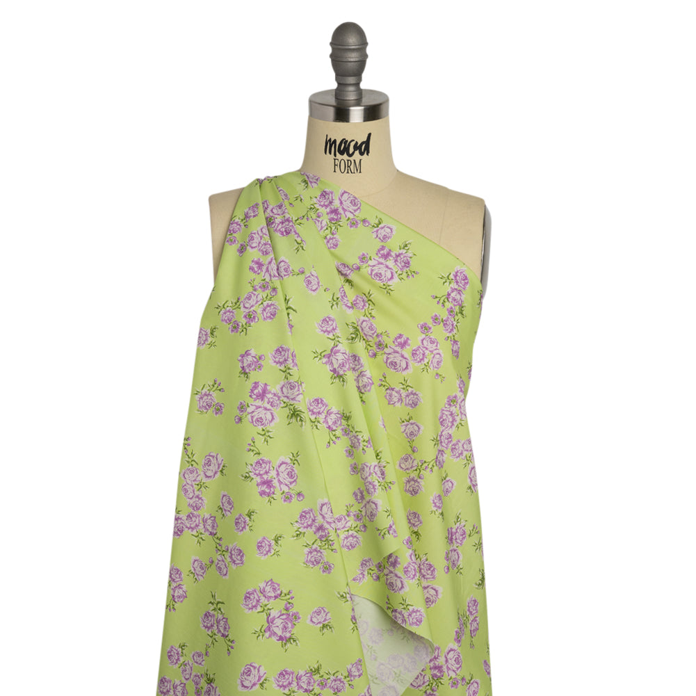Mood Exclusive Key Lime Divine Stretch Cotton Poplin Drape Mood Exclusive Key Lime Divine Stretch Cotton Poplin Drape