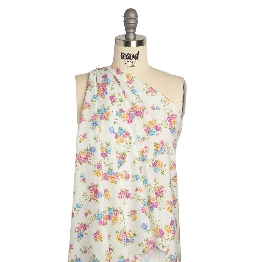 Mood Exclusive Off White Aromatic Enchantments Stretch Cotton Poplin Drape Mood Exclusive Off White Aromatic Enchantments Stretch Cotton Poplin Drape