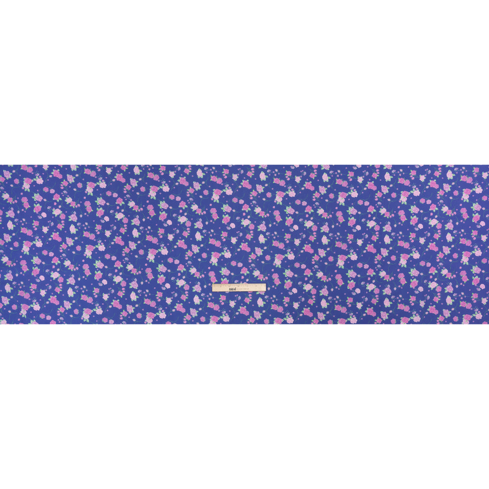 Mood Exclusive Blue Little Romantic Stretch Cotton Poplin Full Mood Exclusive Blue Little Romantic Stretch Cotton Poplin Full