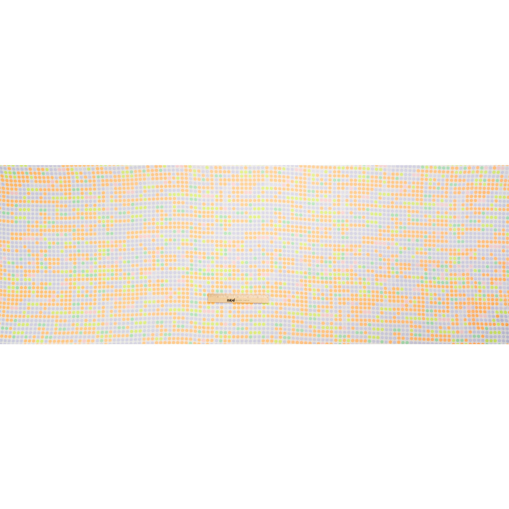 Mood Exclusive White Candy Buttons Cotton Crepe Full Mood Exclusive White Candy Buttons Cotton Crepe Full