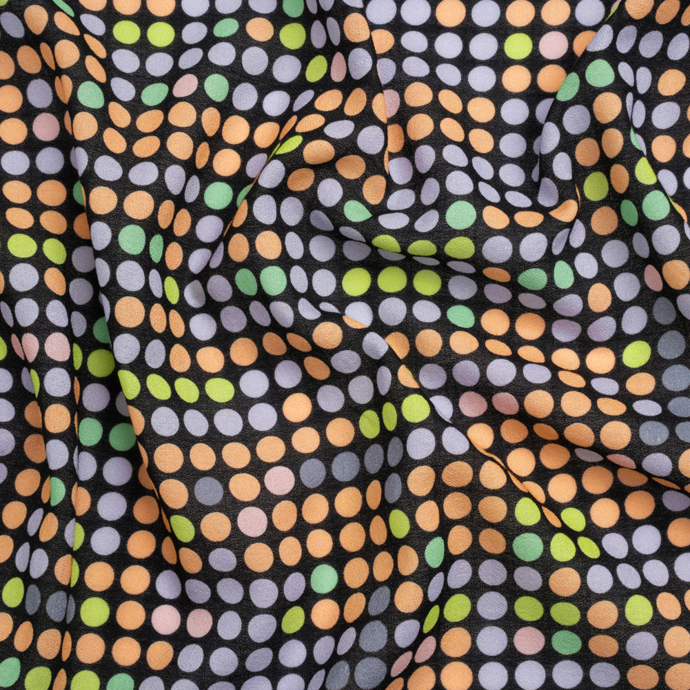 Mood Exclusive Black Candy Buttons Cotton Crepe Mood Exclusive Black Candy Buttons Cotton Crepe