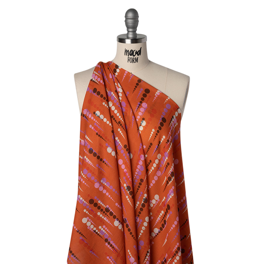 Mood Exclusive Orange Rain on Me Cotton Crepe Drape Mood Exclusive Orange Rain on Me Cotton Crepe Drape
