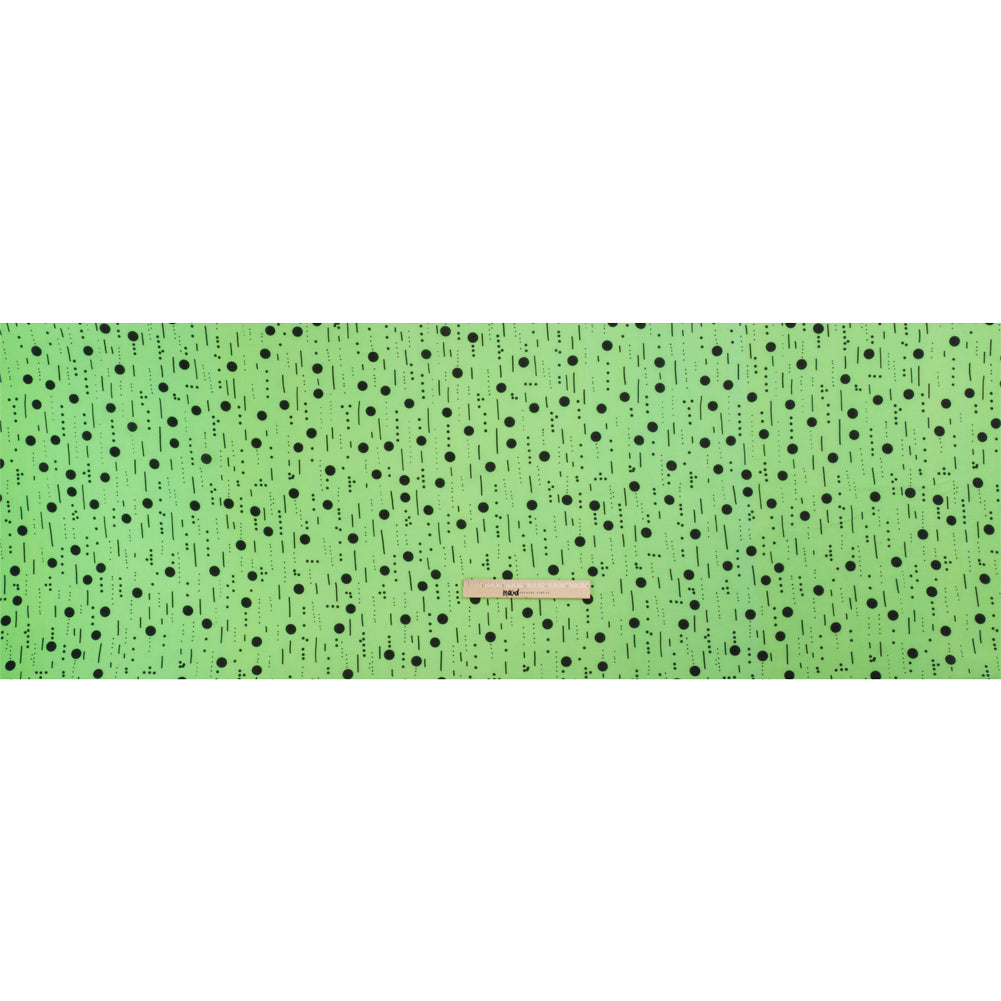 Mood Exclusive Mint Dot-Dash Decode Cotton Crepe Full Mood Exclusive Mint Dot-Dash Decode Cotton Crepe Full