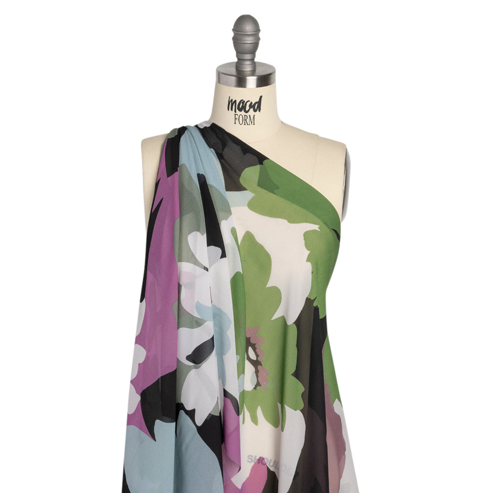 Mood Exclusive Black Garden Giants Viscose Chiffon Detail Mood Exclusive Black Garden Giants Viscose Chiffon Detail