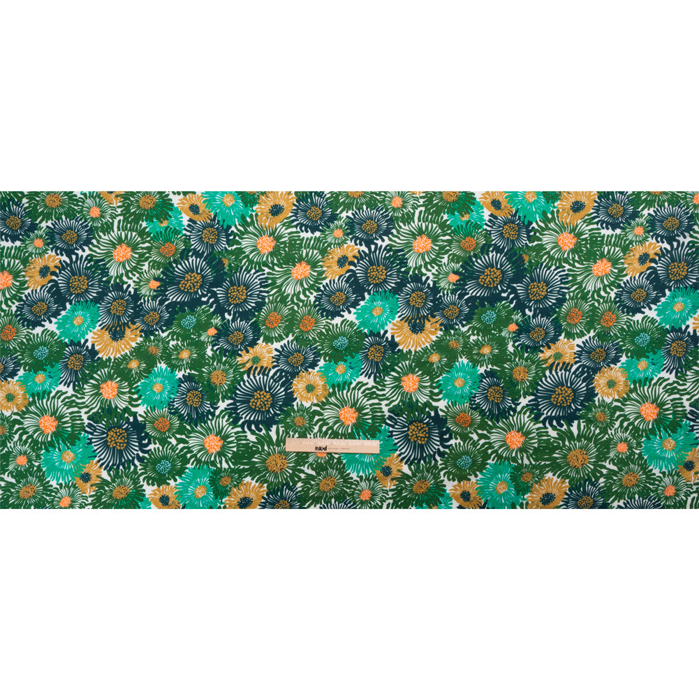 Mood Exclusive Green Wistful Weeds Striped Viscose Dobby Drape Mood Exclusive Green Wistful Weeds Striped Viscose Dobby Drape