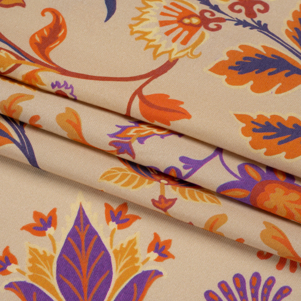 Mood Exclusive Beige Nutmeg Meadow Sustainable Viscose and Polyester Twill Full Mood Exclusive Beige Nutmeg Meadow Sustainable Viscose and Polyester Twill Full