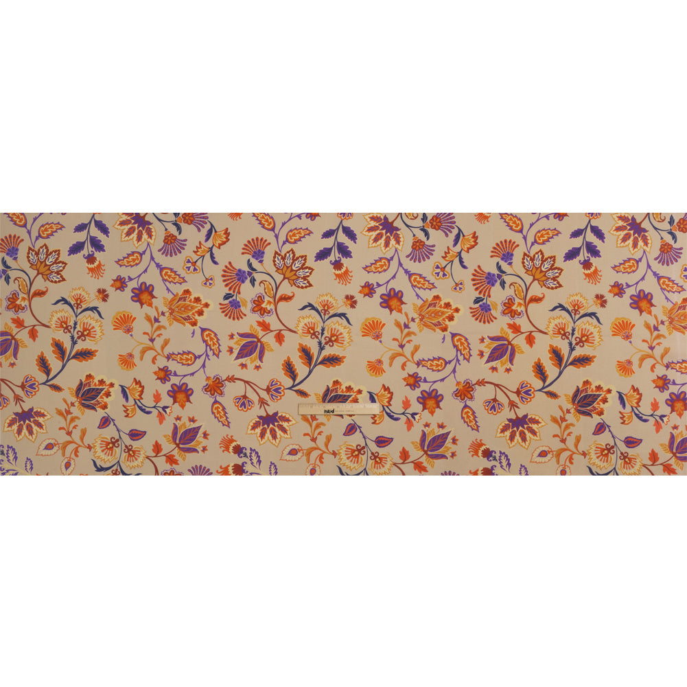 Mood Exclusive Beige Nutmeg Meadow Sustainable Viscose and Polyester Twill Drape Mood Exclusive Beige Nutmeg Meadow Sustainable Viscose and Polyester Twill Drape