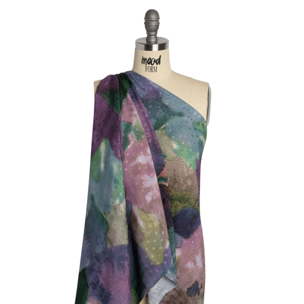 Mood Exclusive Eggplant Muddled Magic Patchwork Viscose Jacquard Detail Mood Exclusive Eggplant Muddled Magic Patchwork Viscose Jacquard Detail