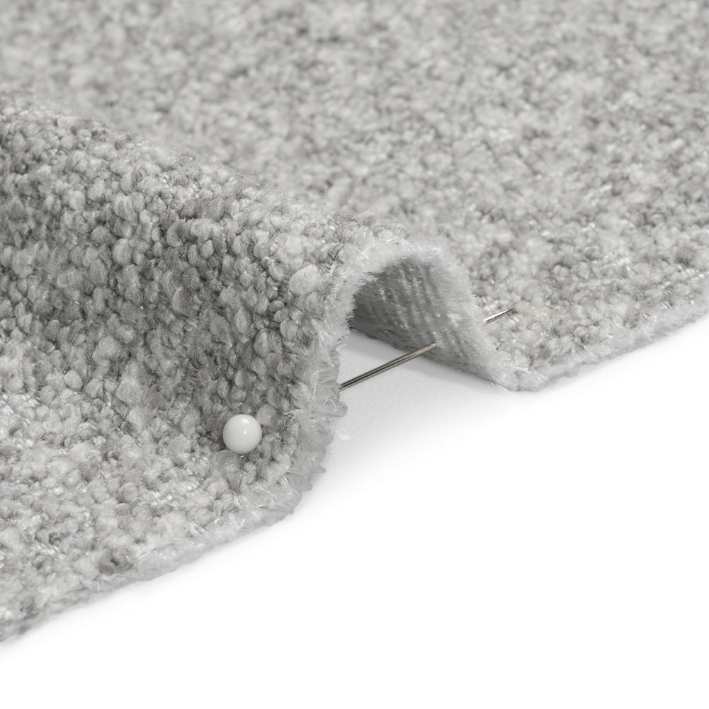Light Gray Heathered Tweed Boucle Detail Light Gray Heathered Tweed Boucle Detail
