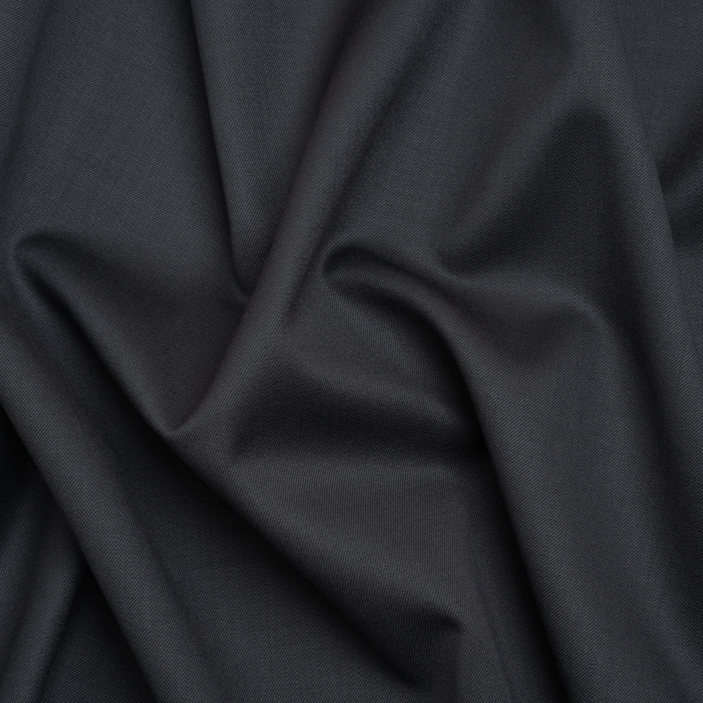 Super 120 Merino Wool Suiting - Charcoal - Finn Collection Super 120 Merino Wool Suiting - Charcoal - Finn Collection