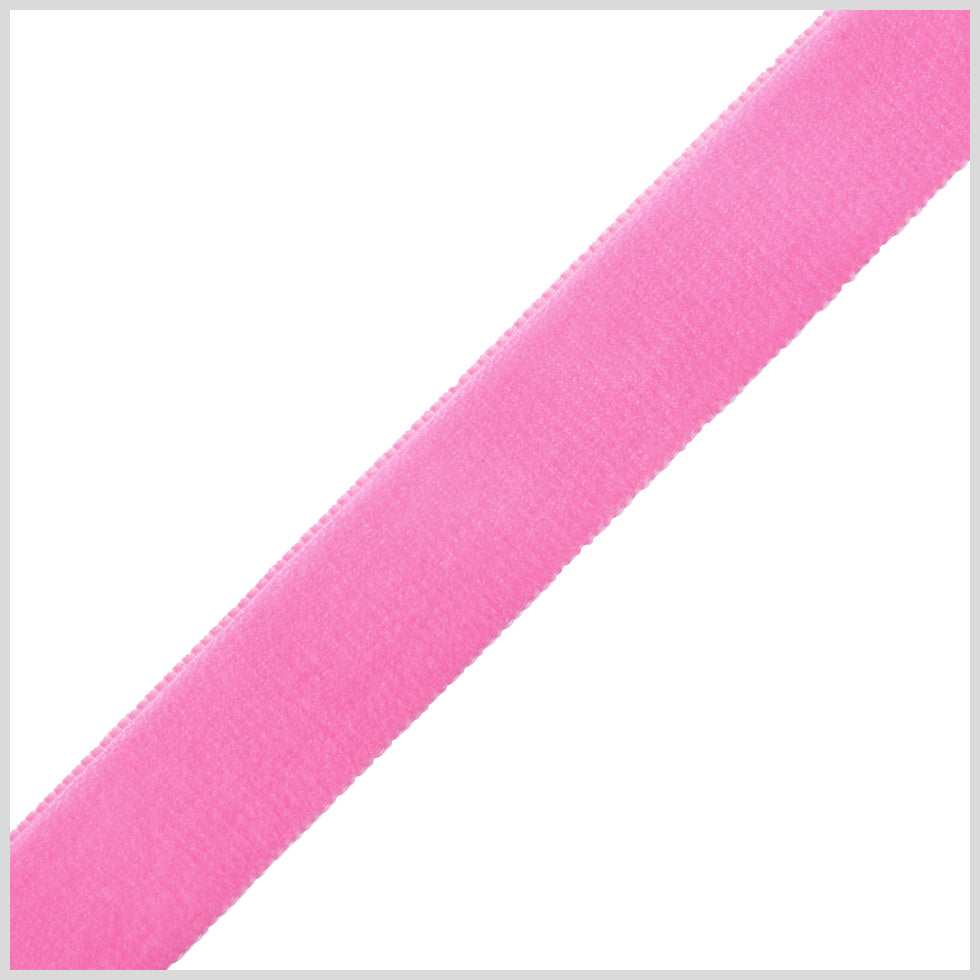 0.875" Shocking Pink Nylon Velvet Ribbon 0.875" Shocking Pink Nylon Velvet Ribbon