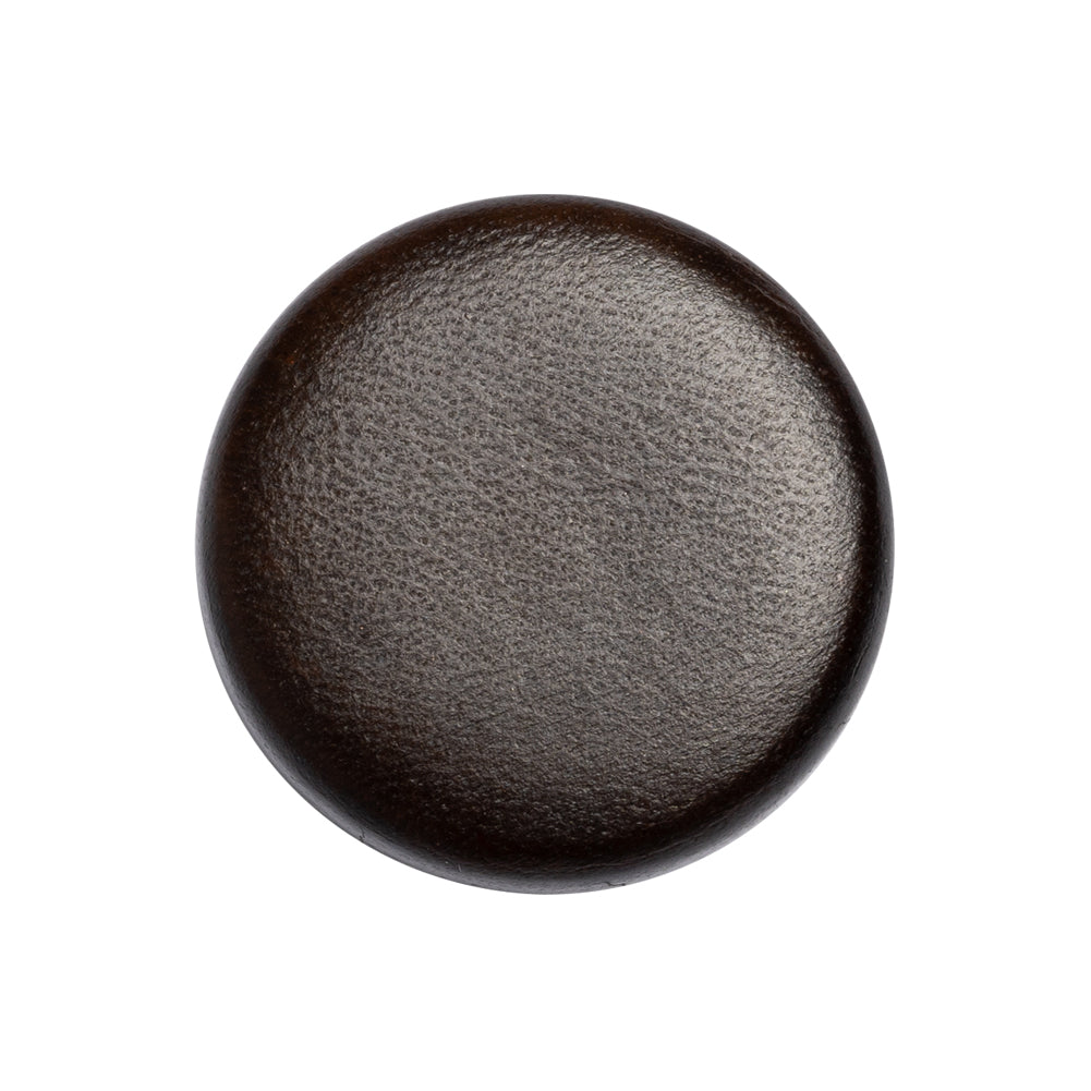 Italian Brown Flat Top Leather Shank Back Button - 40L/25.5mm Italian Brown Flat Top Leather Shank Back Button - 40L/25.5mm