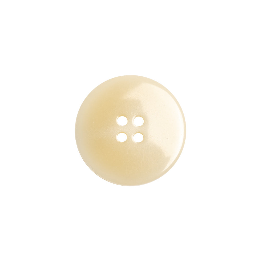Ivory Rolled Rim Plastic 4-Hole Button - 28L/18mm Detail Ivory Rolled Rim Plastic 4-Hole Button - 28L/18mm Detail