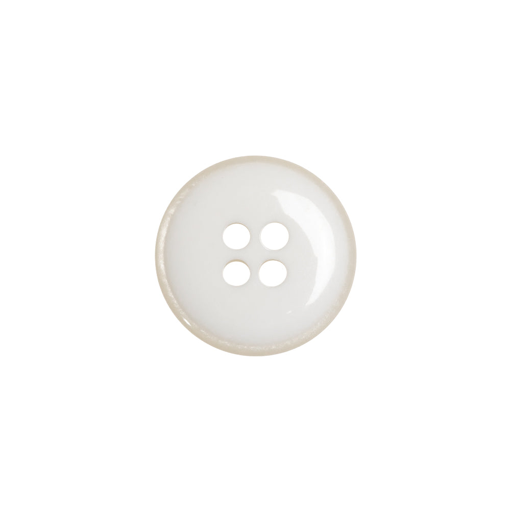Tommy Hilfiger White Plastic 4-Hole Button - 24L/15mm Detail Tommy Hilfiger White Plastic 4-Hole Button - 24L/15mm Detail