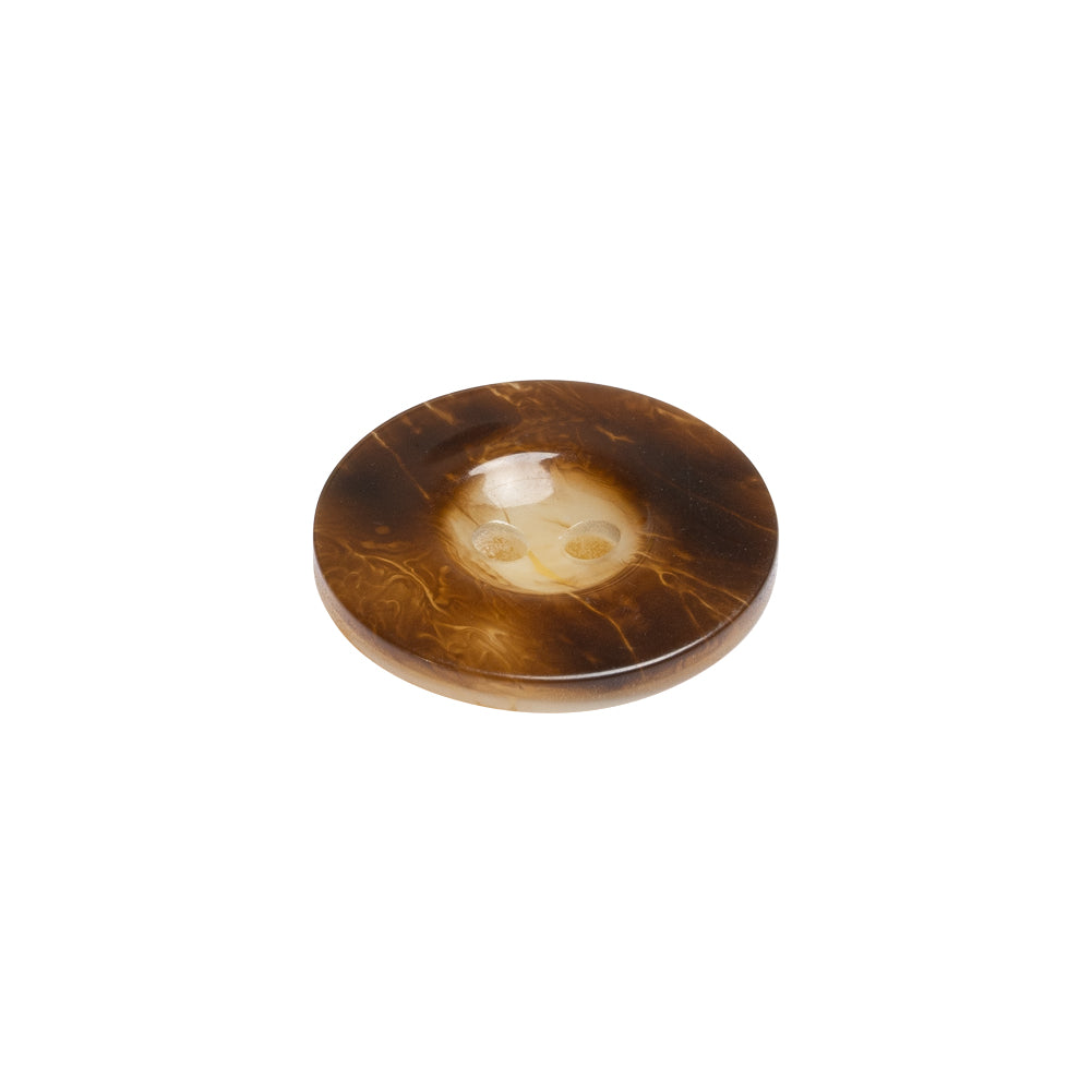 Italian Brown and Beige Abstract 2-Hole Plastic Button - 27L/17mm Folded Italian Brown and Beige Abstract 2-Hole Plastic Button - 27L/17mm Folded