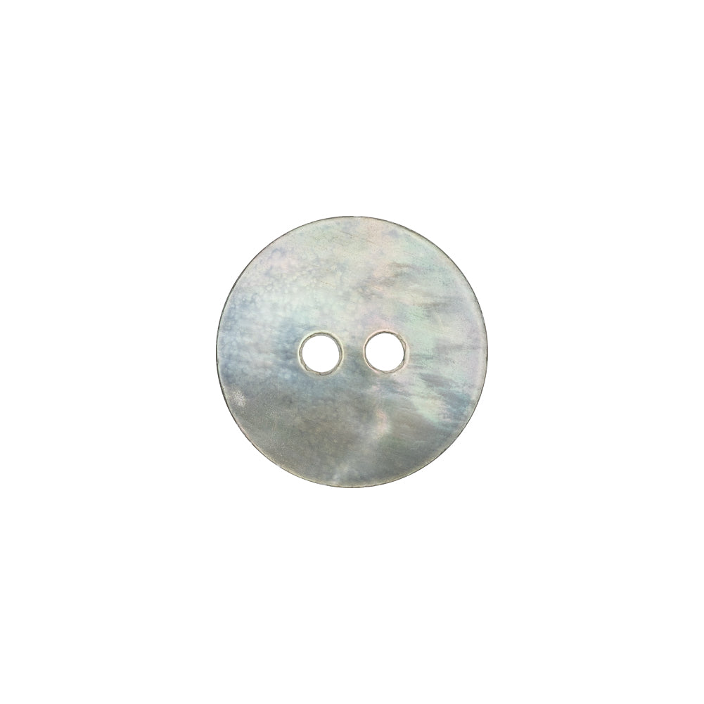 Smoke Iridescent Fisheye 2-Hole Mother of Pearl Button - 24L/15mm Detail Smoke Iridescent Fisheye 2-Hole Mother of Pearl Button - 24L/15mm Detail