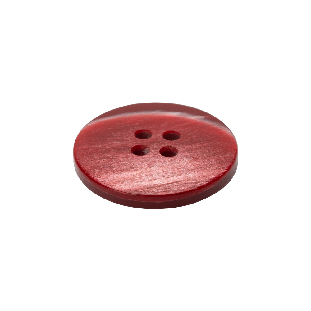Red and White Shimmering Streaks 4-Hole Plastic Button - 36L/23mm Folded Red and White Shimmering Streaks 4-Hole Plastic Button - 36L/23mm Folded