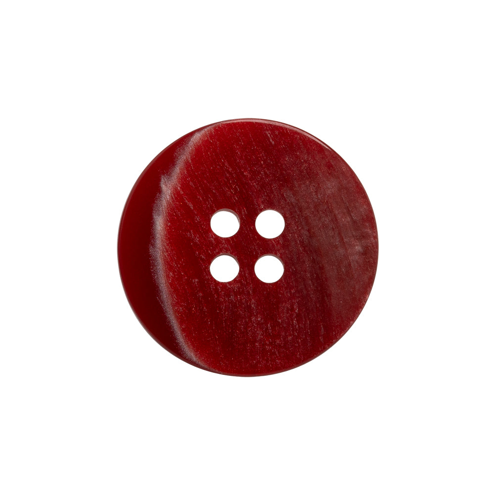 Red and White Shimmering Streaks 4-Hole Plastic Button - 36L/23mm Red and White Shimmering Streaks 4-Hole Plastic Button - 36L/23mm