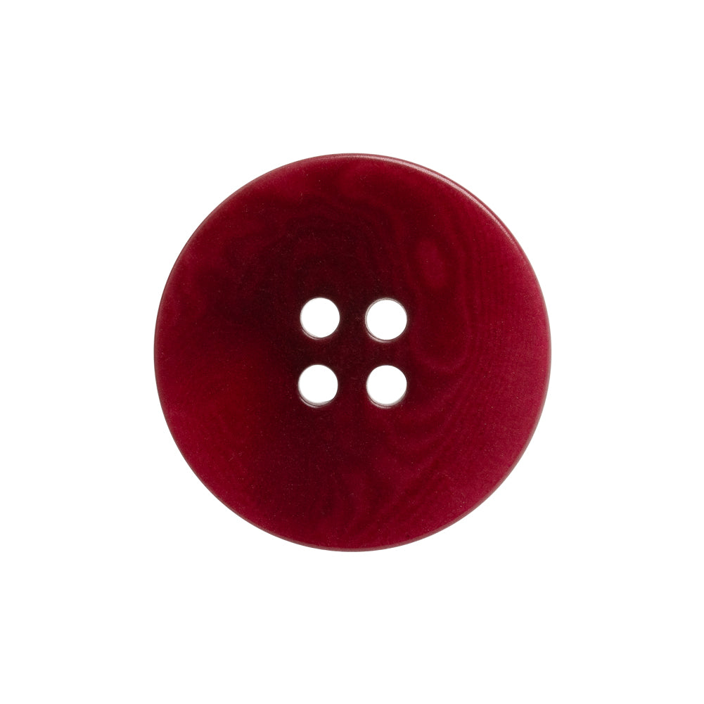 Wine Red Moire 4-Hole Plastic Button - 38L/24mm Wine Red Moire 4-Hole Plastic Button - 38L/24mm
