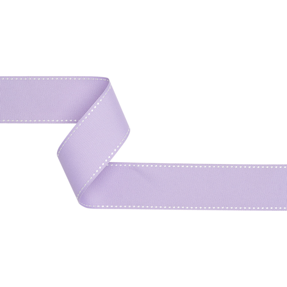Grosgrain Ribbon with White Stitched Borders - Lilac - 1.5" Grosgrain Ribbon with White Stitched Borders - Lilac - 1.5"