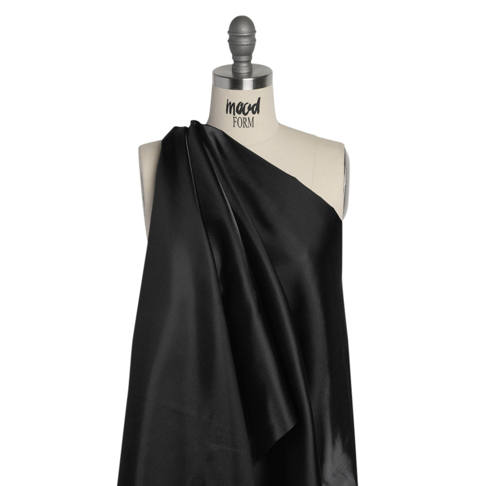 Luminous Polyester Mikado - Black - Verena Collection Luminous Polyester Mikado - Black - Verena Collection