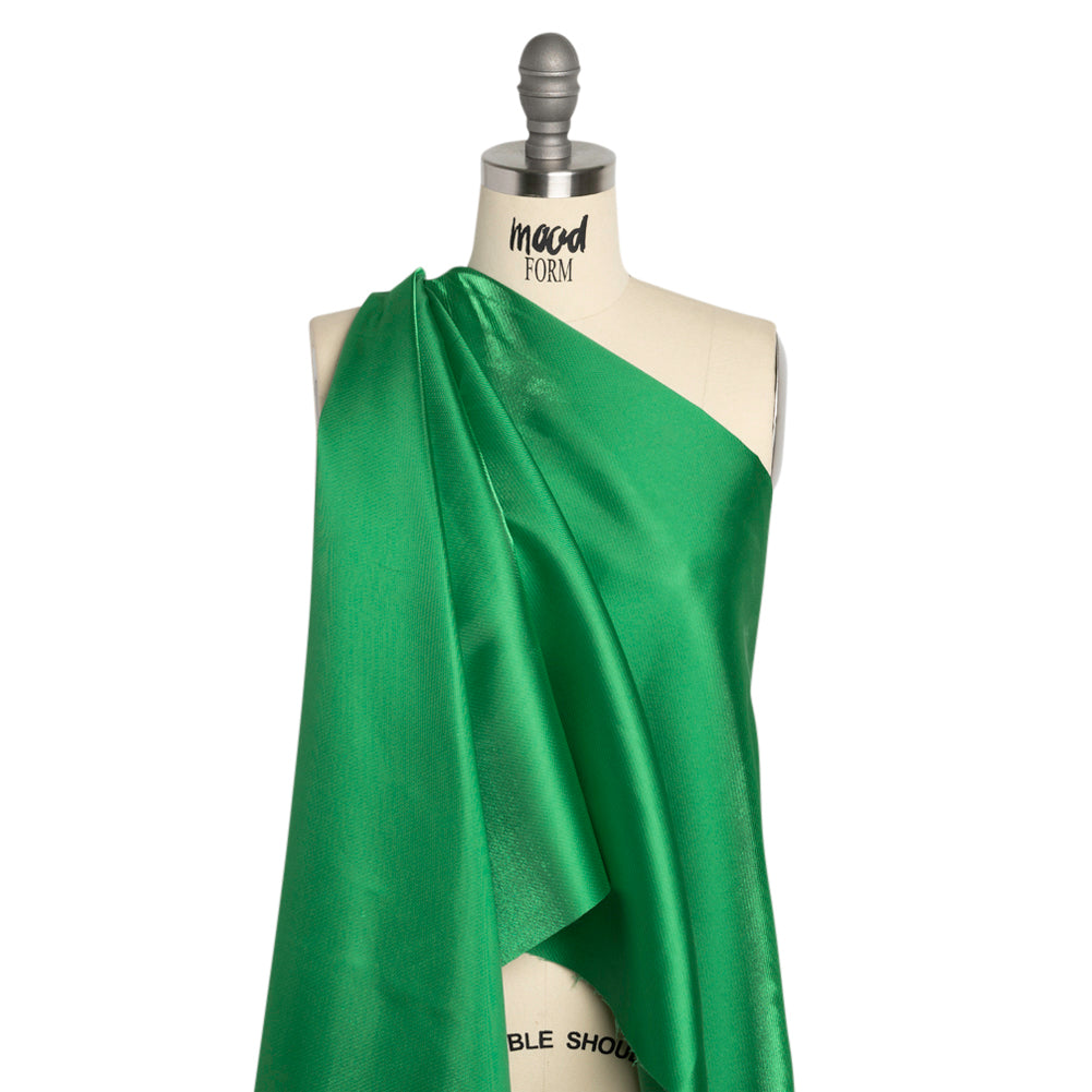 Luminous Polyester Mikado - Emerald - Verena Collection Luminous Polyester Mikado - Emerald - Verena Collection