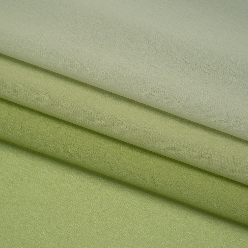 Ombre Polyester Chiffon - Lime - Sammi Collection Folded Ombre Polyester Chiffon - Lime - Sammi Collection Folded