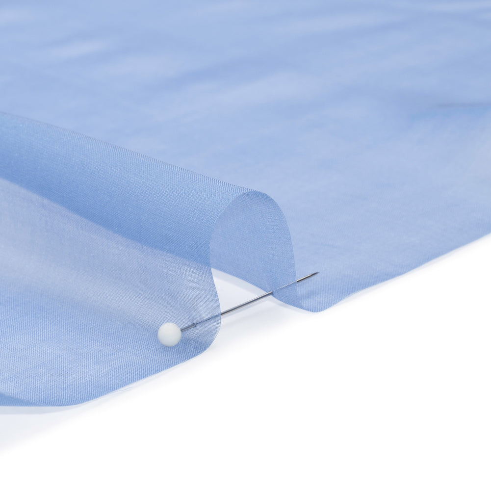 Chiffon-Like Silk Voile - Periwinkle - Adelaide Collection - Detail Chiffon-Like Silk Voile - Periwinkle - Adelaide Collection - Detail