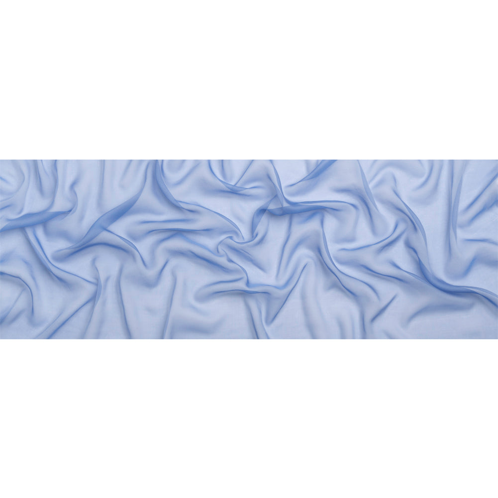 Chiffon-Like Silk Voile - Periwinkle - Adelaide Collection - Full Chiffon-Like Silk Voile - Periwinkle - Adelaide Collection - Full