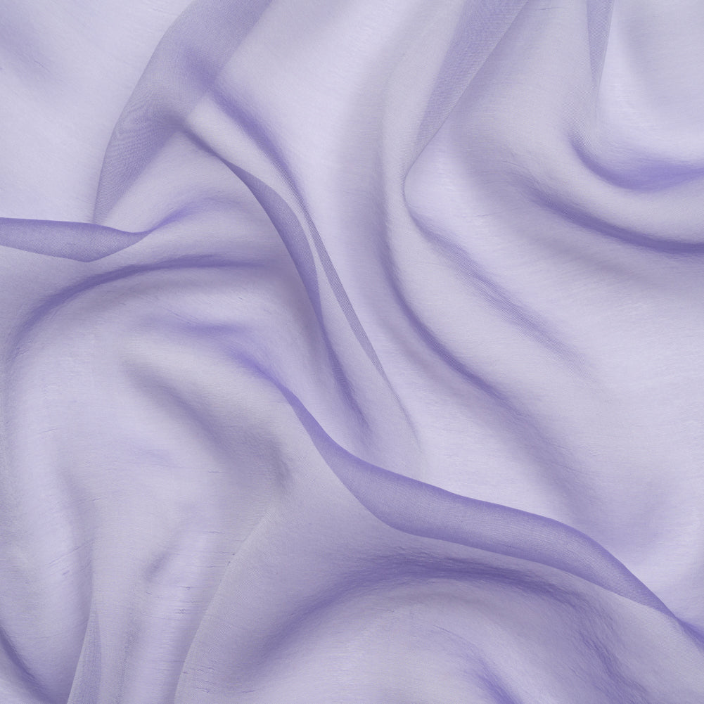 Chiffon-Like Silk Voile - Lavender and Silver Iridescent - Adelaide Collection Chiffon-Like Silk Voile - Lavender and Silver Iridescent - Adelaide Collection