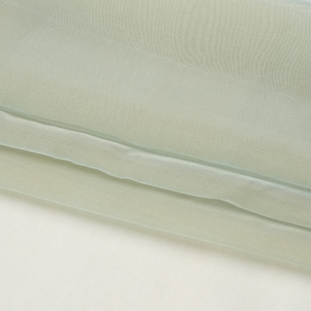 Chiffon-Like Silk Voile - Gray and Tan Iridescent - Adelaide Collection - Folded Chiffon-Like Silk Voile - Gray and Tan Iridescent - Adelaide Collection - Folded