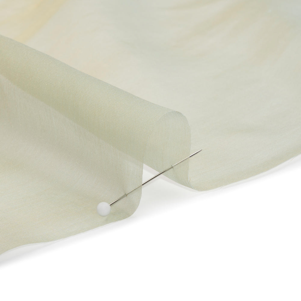 Chiffon-Like Silk Voile - Gray and Tan Iridescent - Adelaide Collection - Detail Chiffon-Like Silk Voile - Gray and Tan Iridescent - Adelaide Collection - Detail