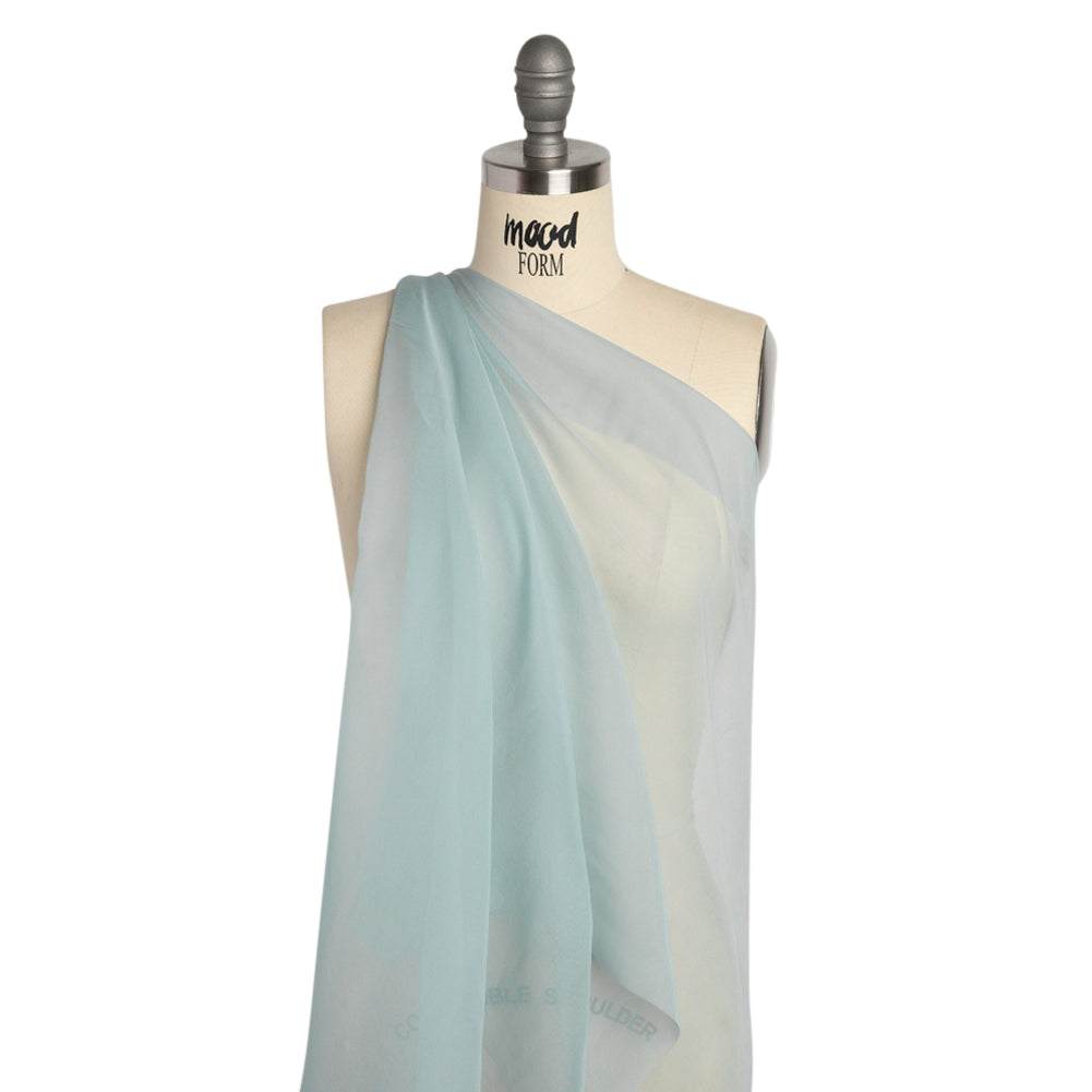 Chiffon-Like Silk Voile - Blue Gray - Adelaide Collection Chiffon-Like Silk Voile - Blue Gray - Adelaide Collection