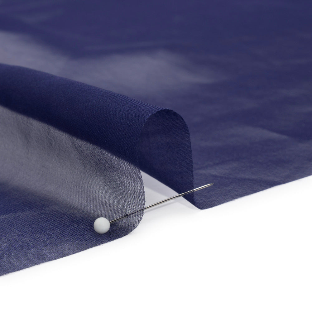 Chiffon-Like Silk Voile - Navy Iridescent - Adelaide Collection Chiffon-Like Silk Voile - Navy Iridescent - Adelaide Collection
