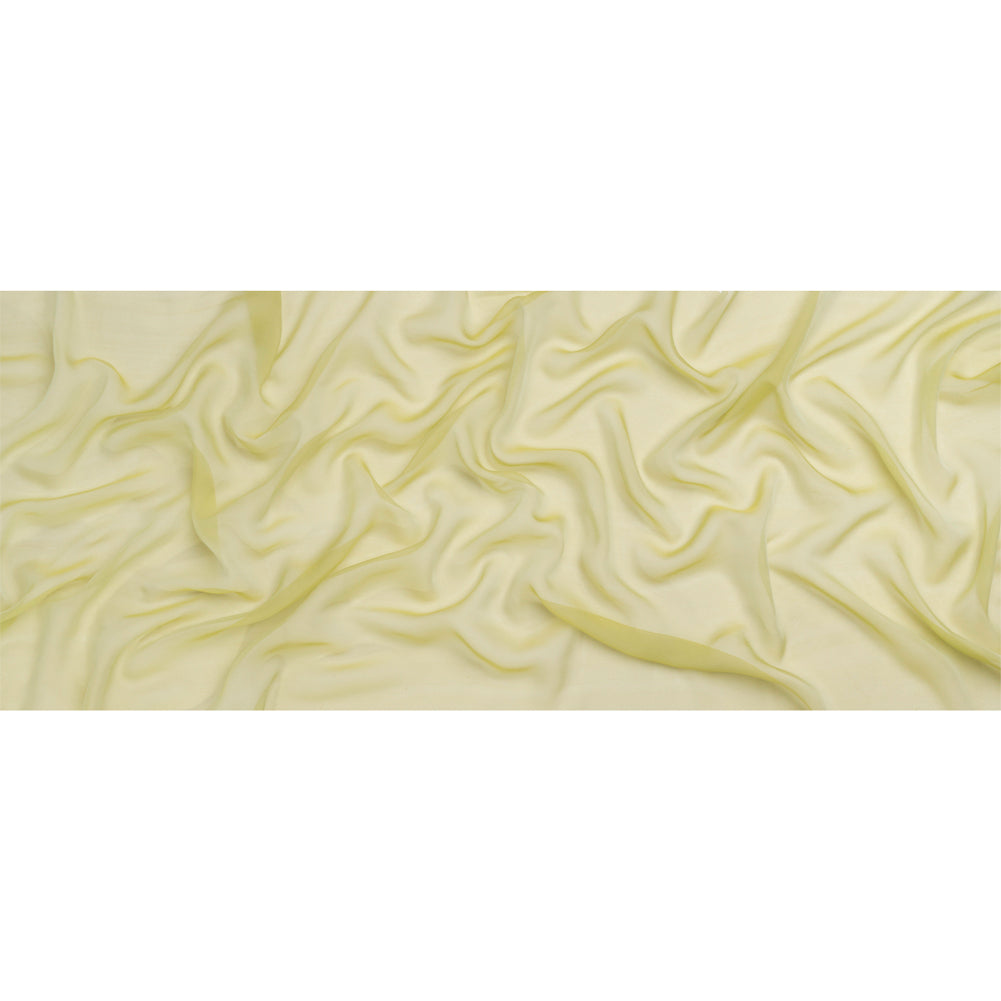 Adelaide Key Lime and White Iridescent Chiffon-Like Silk Voile Adelaide Key Lime and White Iridescent Chiffon-Like Silk Voile