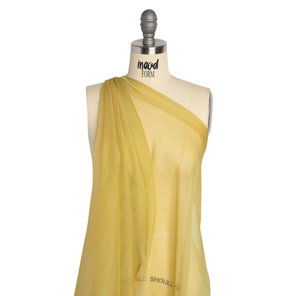 Chiffon-Like Silk Voile - Citron Iridescent - Adelaide Collection Chiffon-Like Silk Voile - Citron Iridescent - Adelaide Collection
