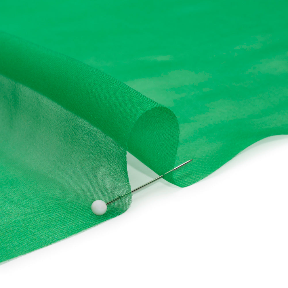 Chiffon-Like Silk Voile - Kelly Green - Adelaide Collection Chiffon-Like Silk Voile - Kelly Green - Adelaide Collection