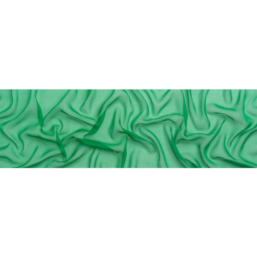 Chiffon-Like Silk Voile - Kelly Green - Adelaide Collection Chiffon-Like Silk Voile - Kelly Green - Adelaide Collection